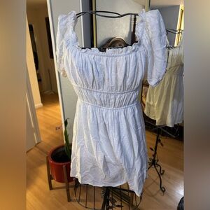 Chic White Off-Shoulder Romper